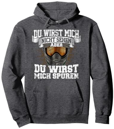 Du wirst mich spüren Gotcha Kleidung Geschenk Paintball Pullover Hoodie