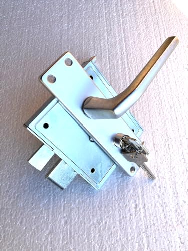 Keller Schloss Aufschraubschloss mit Zylinder 2 Schlüssel Kastenschloss Gartenschloss Türschloss hebende Falle