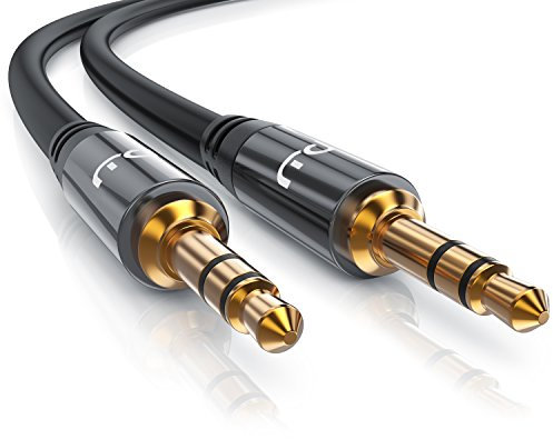 Primewire - 10m Câble Jack Audio 3 pôles - Câble d'extension entrées Sorties AUX - Rallonge Jack audio pour casques et écouteurs - mâle 3,5mm vers mâle 3,5mm - câble auxiliaire Série HQ Premium