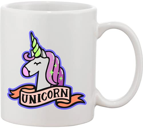 Bella tazza in ceramica con design a forma di unicorno