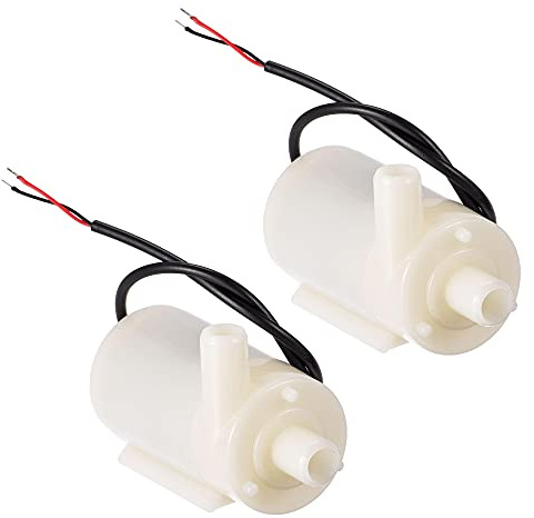 sourcing map 2Stk. Micro Mini Wasserpumpe DC 4.5V Horizontal Style | für Pflanzenbewässerung