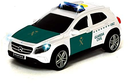 Dickie Toys - Bil Mercedes klass A Civil Guard, Friktion, med ljus och ljud, Börjar från 3 år - 15 cm (203712027SI1)