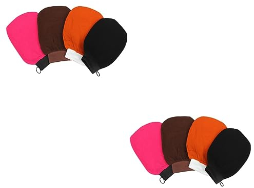 DOITOOL 8 Stk loufah schwamm Koreanische Peeling-Handschuhe Peeling-Bürste Schwämme schwarze Handschuhe Badehandschuh Körperbürstenhandschuh Spa Schrubben Badeblume Wäscher