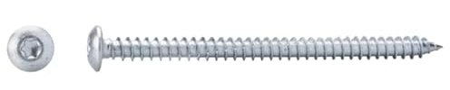 Fensterrahmenschrauben Fensterschrauben Rahmenschrauben Flachkopf für Türe und Fenster (Flachkopf, L=72mm, 100St.)