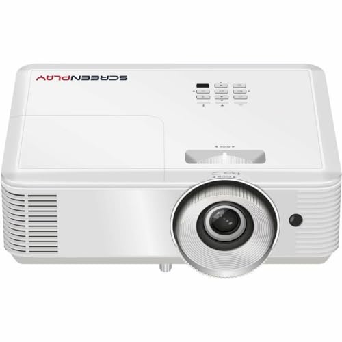 InFocus - Proyector láser DLP en red ScreenPlay Vista XGA con Creston Connect 2.0, 2 HDMI, USB, altavoz integrado e instalación de 360°, 4600 lúmenes