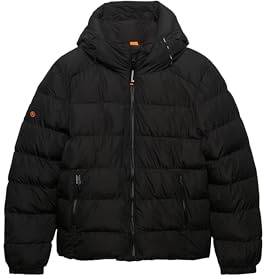 Superdry Hooded Sports Anorak Pufferjacka för män, svart, XL
