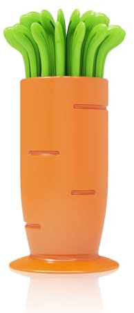 30 pezzi Aperitivo Accessori, Set forchetta da frutta per carota, Mini forchette da frutta,mini forchette e spiedini per alimenti, forchette da frutta, mini forchette da dessert