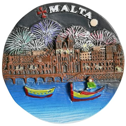 Magnete 3D da frigorifero con souvenir di Malta