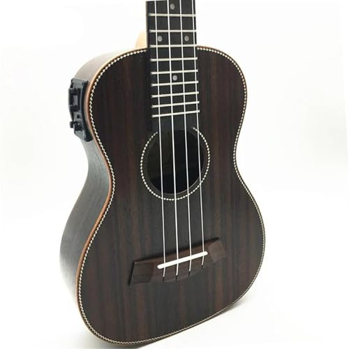 Konzert Elektrische Akustische Ukulele 23 Zoll Palisander Hawaiian 4 Saiten Gitarre 17 Bund Ukelele Mit Pickup EQ ukulele anfänger