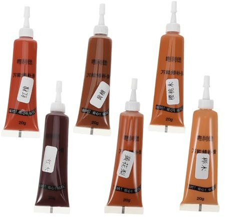 Generisch 6St Möbelreparaturpaste Auto Wandspachtel fertig gemischt für Löcher reparaturset für fliesen Kratzer-Entferner Hartholz tragbarer Holzfüller Paste zur Holzreparatur Einfügen