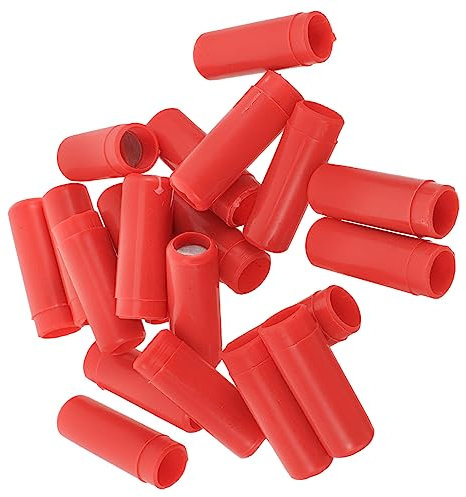 TOYANDONA 20 Stück Kinderpfeifen Muschelpfeifen Training Spielzeug Rot 3cm Outdoor Party Krachmacher Geburtstag Geschenk