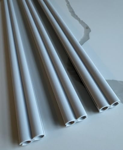 Wild Earth 100cm Figure-of-8 Plastic Awning Channel Connector, 3 Metres, Pack of 3 for Campervan, caravan, motorhome