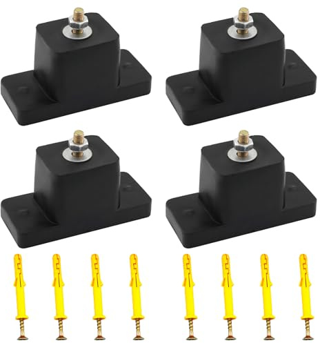 TIOMIOSEA 4 Stück Gummipuffer Klimaanlage Schwingungsdämpfer Klima Silentblock Vibrationsdämpfer, Gummidämpfer Antivibrationsfüße für Wärmepumpe Maschinen, Motoren, Haushaltsgeräte