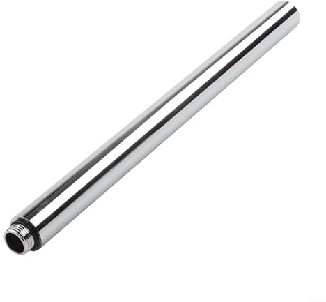 Jonikuper Runder Duschkopf-Verlängerungsarm, 30 cm, Edelstahl, Badezimmer-Duschstange, Verlängerung, Wandhalterung, Duschsystem, Halterung, Chrom, Schwarz, Weiß, Grau (Chrom)