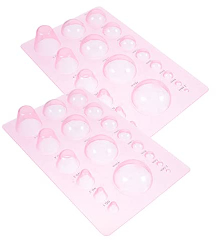 DIYEAH Strumento per Quilling di Carta a Mezza Sfera 2 Pezzi per Lavori Artigianali, Stampo Leggero in Plastica Resistente, per Progetti di Quilling Fai da Te e Creazioni Artistiche Portatili