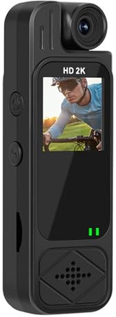 Geavonyg Caméra d'action De Poche Caméscope De Sport Caméra Rotation À 180 Degrés 'Objectif Enregistrement Enregistreur Vidéo Extérieur Portable Caméscope 'Action pour La Randonnée