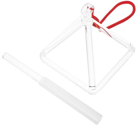 Quarz Klangpyramide 10cm mit Schlägel für Meditation und Yoga | Meditationswerkzeug, Präzise Abgestimmt, Fördert Ruhe und Tiefe Entspannung, für Erwachsene