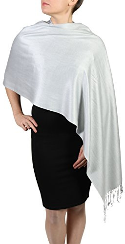 York Shawls Pashmina Schal Tuch Stola für Frauen - Quastenveredelung - Kostenloser Aufhänger (Über 20 Farben) Handgefertigt