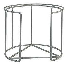 Tellerhalter, stapelbar, aus hellgrauem, kunststoffummanlteten Stahldraht, sehr stabile Qualität / A1 für Teller Ø 30 cm, A2 für Ø 32 cm | ERK (A2 - für Teller Ø 32 cm)