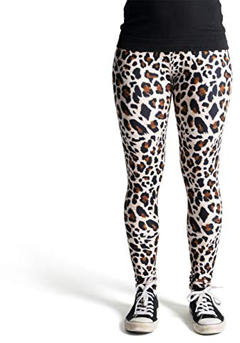 cosey - Leo Line Leggings - Animaltryck - i olika leopardmönster mönster (en storlek)