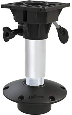 Oceansouth Waverider Socket Pedestal Stuhlfuss mit Anti-Schock Funktion (Höhe 330mm) Bootssitz-Sockelhalterung, Pfostenbasis, drehbar, Boote, Jon-Sitze, Bass-Angelstuhl, Sockel abnehmbar.