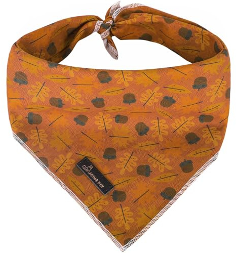 ARING PET Hundebandana-Herbst Ahornblatt Hundebandanas, Junge und Mädchen Hunde Halstuch Bezaubernde Hundedreieck-Lätzchen für Kleine bis Große Hunde und Katzen
