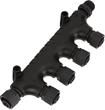 NMEA 2000 (N2k) 4-Port MultiPort (T) T-Stecker für Lowrance Simrad B G Navico Networks Pinpoint GPS NMEA2000 Starter Kit für NMEA 2000 N2K 4 Ports T-Stecker M12 5 Pin
