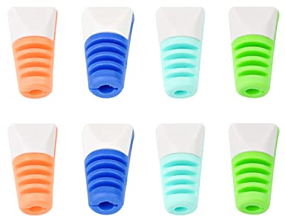 KINHARD Proteggi Cavo Cellulare, 8 Coprifili Elettrici，Realizzato in Morbido Materiale PP, con Fibbia di Fissaggio, per Prolungare la Vita del Cavo, Protezione Cavo per Cavi Cellulari, USB e Cuffie