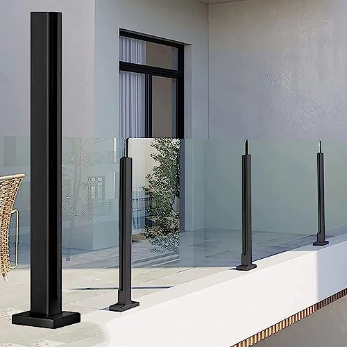 ZEONIK Abrazadera de Poste de barandilla de Acero Inoxidable 304 para Poste de barandilla de Vidrio de 10-18mm de Espesor para balcón, jardín, escaleras, balaustrada de Espiga