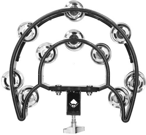 Tamburin Hi Hat Multifunktions Hand Glocke Rassel Tamburin für Erwachsene für KTV Kirche Party