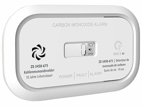 Détecteur de monoxyde de carbone COM-180 avec écran LCD [VisorTech]