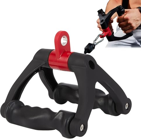 Gym Zubehör Rudergriff, Seilzug Griffe Fitness Pull Down Griff für Bizeps und Trizeps, Kabelzug Griffe Fitness Zubehör für Home