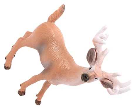 Kisangel 2stücke Weihnachtshirsch Dekofigur Künstlicher Tiermodell Ornament Für Wohnzimmer Schlafzimmer Innenräume Party Dekoration