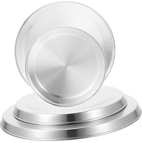KICHOUSE 4pièces Couvercles Pour Cuisinière à Induction Acier Inoxydable Couvercles De Protection Pour Plaques De Cuisson