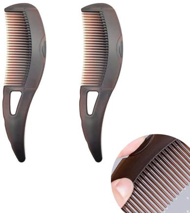 Pettine Antiforfora a Denti Cavi per Cuoio Capelluto - Con Manico per Raschiare la Pelle - Cura del Cuoio Capelluto per Donne e Uomini