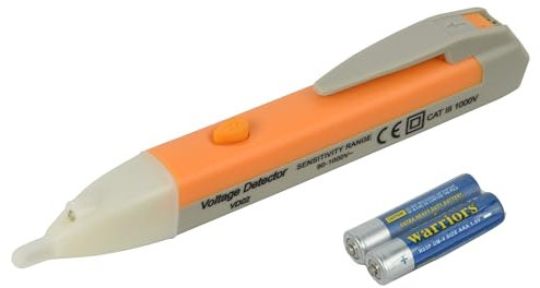 Electraline 59009 Détecteur de tension sans compteur de 90 V à 1000 V AC, testeur électrique