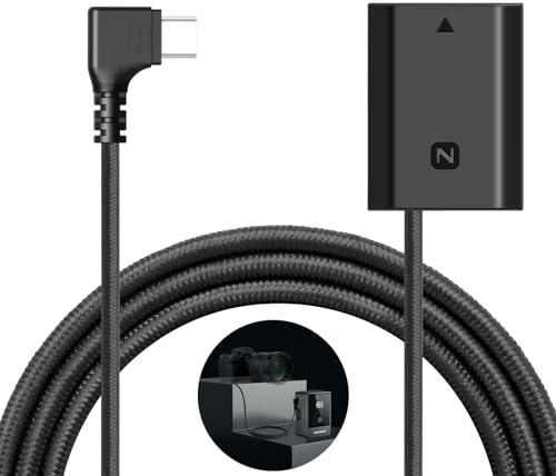 NEEWER USB C to NP-FZ100 Dummy Battery 8.2V Output Compatible with Sony
