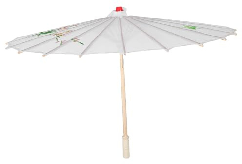 SOIMISS Antique Silk Umbrella Decorative Folding Garden Parasol Classic Lightweight Performance Umbrella for Dance Balcony Decoration