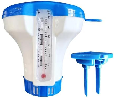 SRKATI Kit Limpieza Piscina Dispensador de Cloro Flotante Dispensador de Cloro Flotante Ajustable para Limpieza de Piscinas Set de Limpieza para Piscina