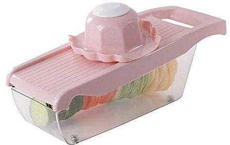 Portable String Vegetable Chopper - Potato Onion Garlic Chopper with Container, Veggie Slicer Cutter Grater, Cheese Chopper Mini, Food Processor Small, Vegetable Chopper Dicer Cutt