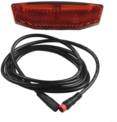 E Bike Tail Light 36V 48V LED Safety Rear Light For E-bike Electric Scooter Waterproof Connector 120Cm Cable Tricycle Ebike Lighting(Waterproof Connector)