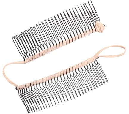 Vaguelly Bananen Haarspange Seitenkamm 30 Zähne Fischform Beige Haarstyling Tool Für Damen Alltag Frisur