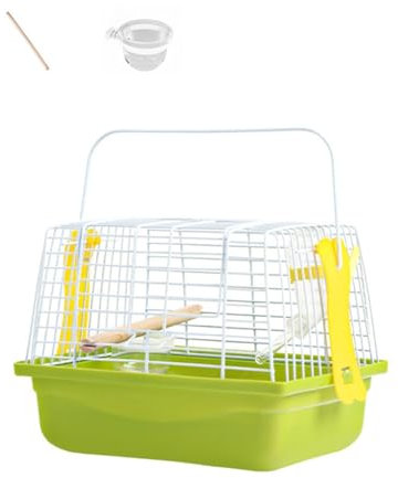PLCPDM Vogel-Transportbox mit abnehmbaren Bodenrastern für Conures Finken, Outdoor-Abenteuer