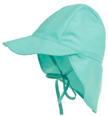 Durio Unisex Schirmmütze Kinder mit Nackenschutz Baby Sonnenhut UV SPF50+ mit Bindebänder Kleinkind Sommermütze