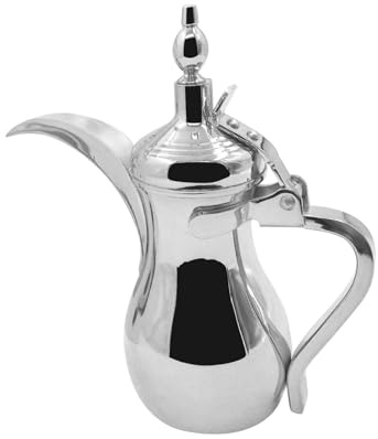 Gcljlmy Teiera araba in acciaio inox Dallahs, dispenser per bevande vintage, per Eid Al- Home BBQ, 700 ml