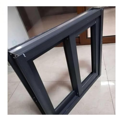 Kellerfenster, Haushalt Aluminium Ersatz Lüftung Horizontale Schiebefenster Mit Glas Und Fliegengitter, Für Badezimmer Und Garagen(71x46cm)