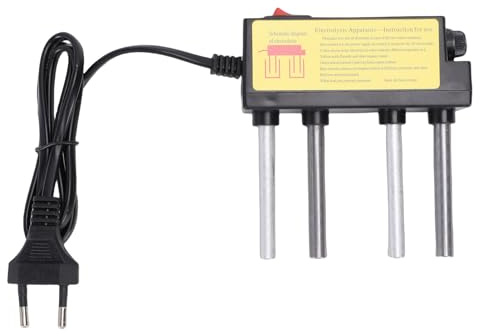 Haofy Analyseur de qualité d'eau électrolyseur TDS testeur pureté pour Robinet puits Piscine, 2 électrodes Aluminium, séparation Visible des impuretés en 30 Secondes, contrôle Eau Potable Famille