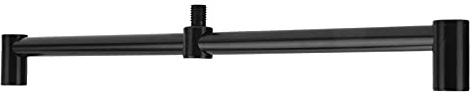 KIMISS Buzz Bar in Lega di Alluminio a 2 Teste per Canne da Pesca - Staffa Trasversale Versatile per Accessori da Pesca (30M)