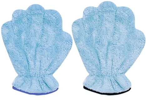 Lot de 2 serviettes de nettoyage pour chien en polaire corail très absorbantes et multifonctionnelles en forme de pattes de chat pour chiots, chatons et même lapins