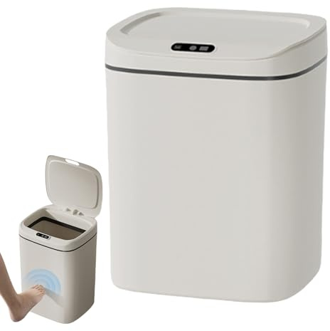 Poubelle intelligente, poubelle électrique sans contact | Poubelle automatique pour salle de bain, Stable avec couvercle, poubelle à capteur de mouvement pour chambre à coucher, salle d'étude